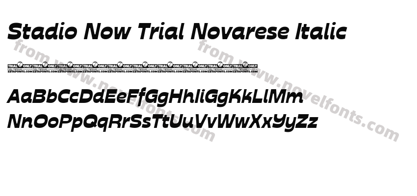 Stadio Now Trial Novarese ItalicPreview