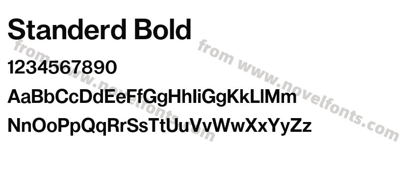 Standerd BoldPreview