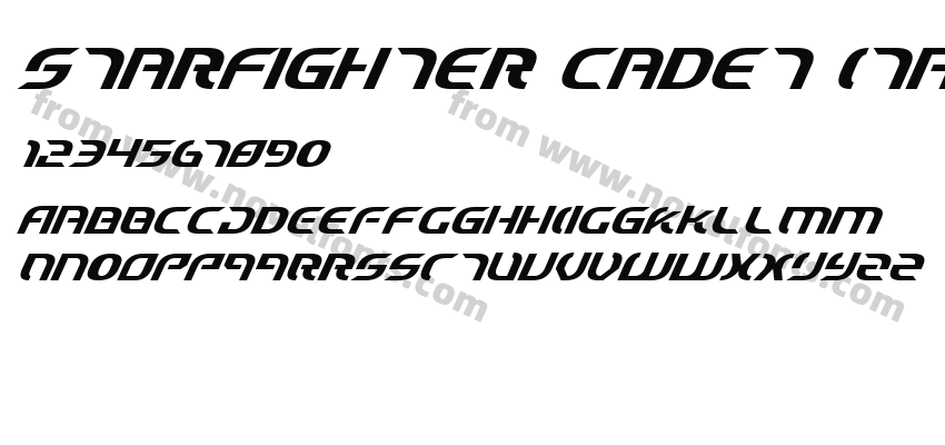 Starfighter Cadet ItalicPreview