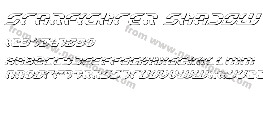 Starfighter Shadow ItalicPreview