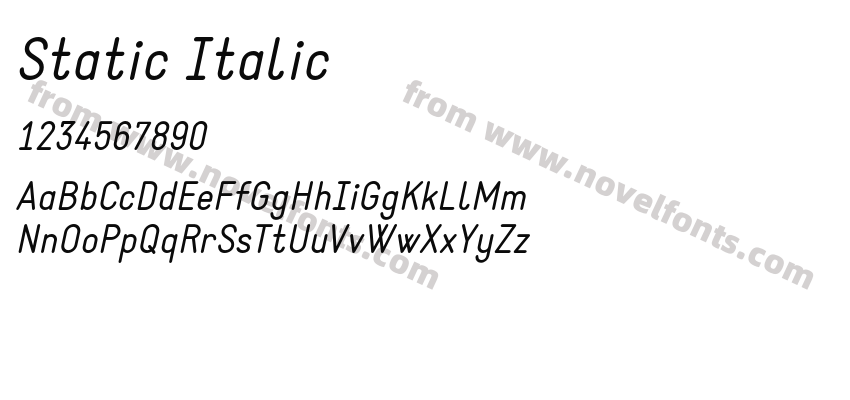 Static ItalicPreview