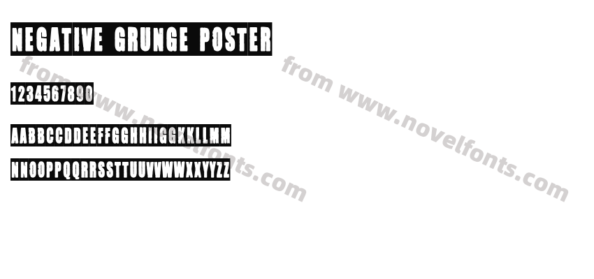 Negative Grunge PosterPreview