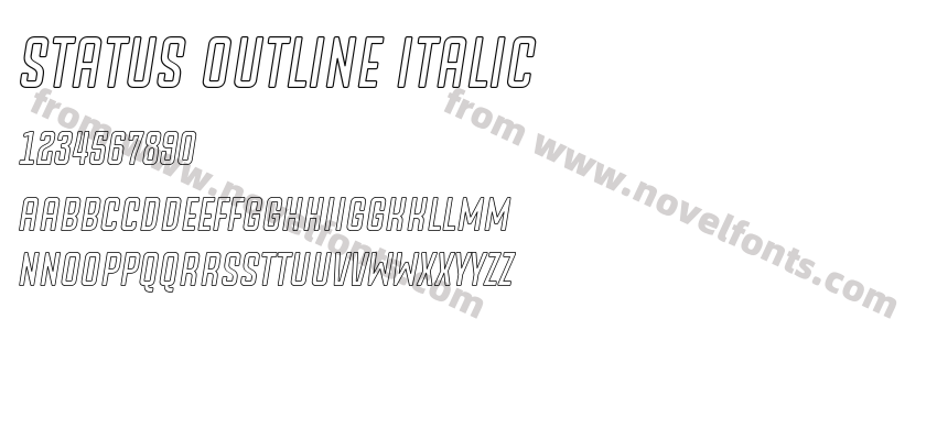 Status Outline ItalicPreview