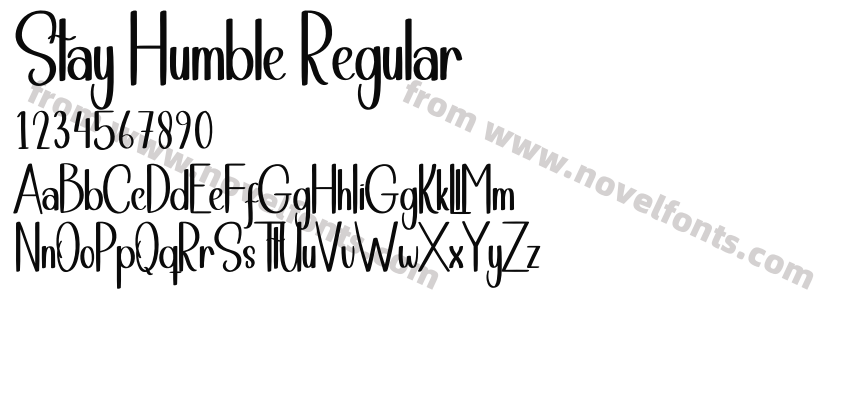 Stay Humble RegularPreview