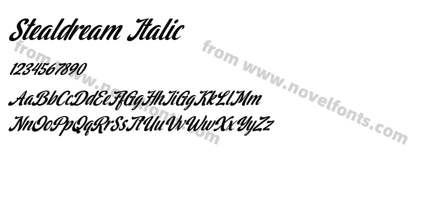 Stealdream ItalicPreview