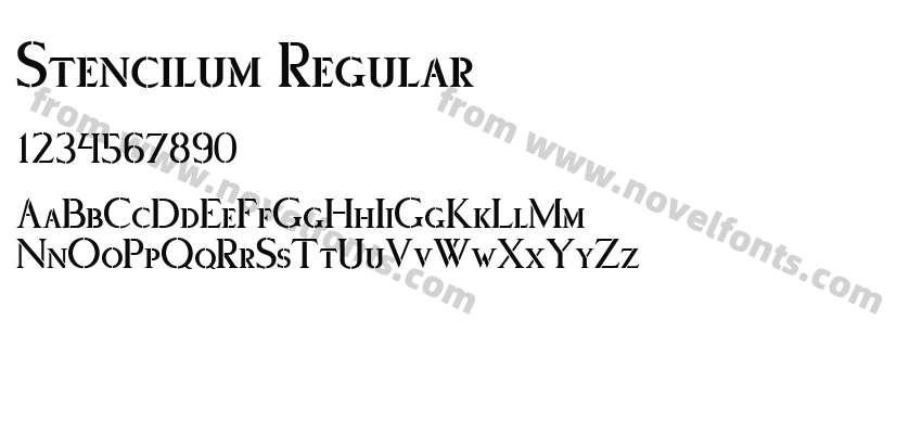 Stencilum RegularPreview