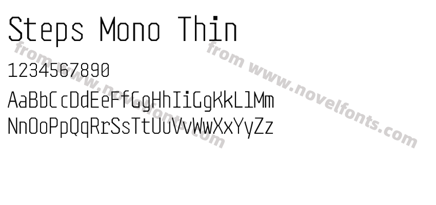 Steps Mono ThinPreview