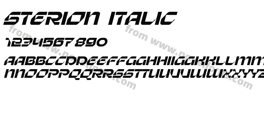 Sterion ItalicPreview