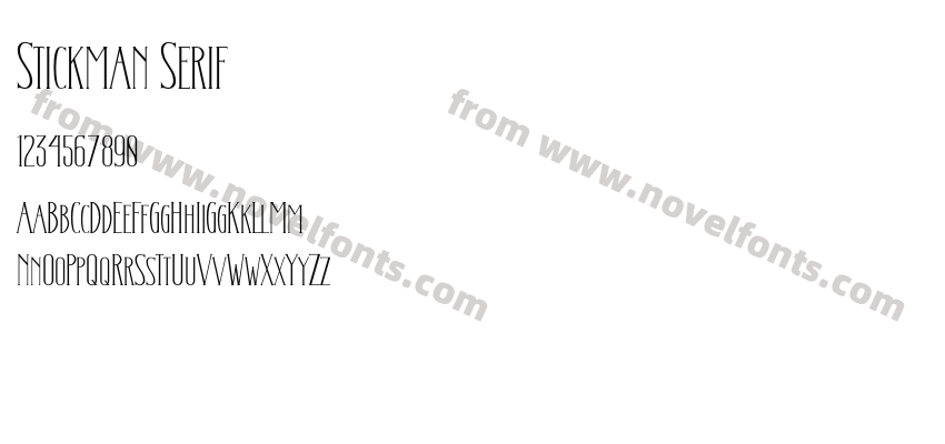 Stickman SerifPreview