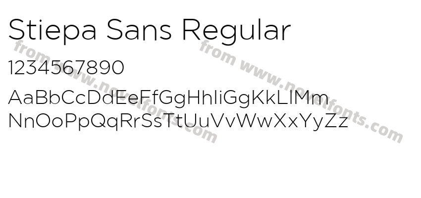 Stiepa Sans RegularPreview