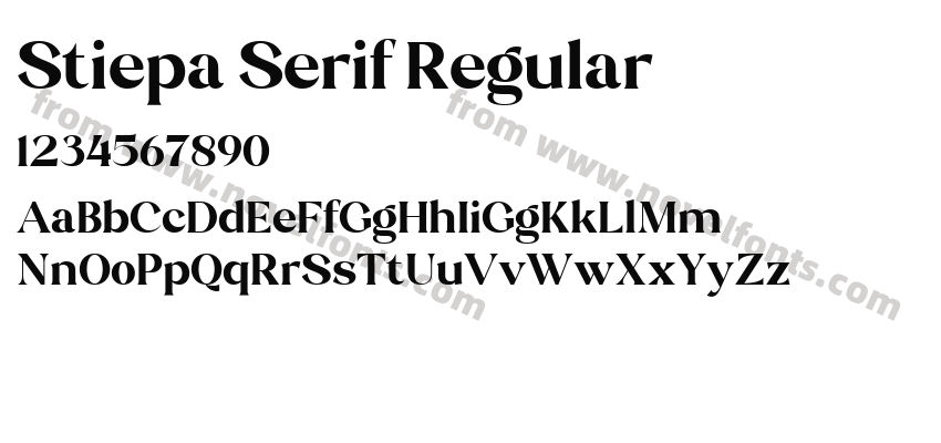 Stiepa Serif RegularPreview