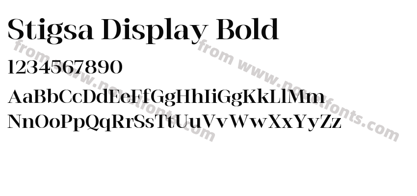 Stigsa Display BoldPreview