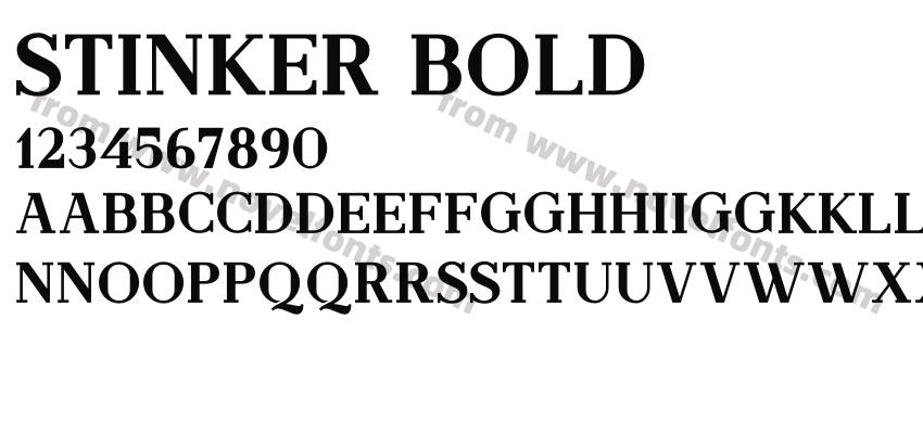 Stinker BoldPreview