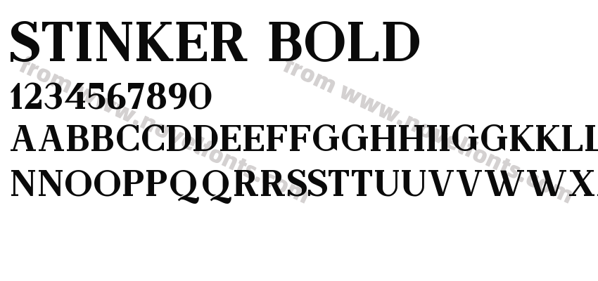 Stinker BoldPreview