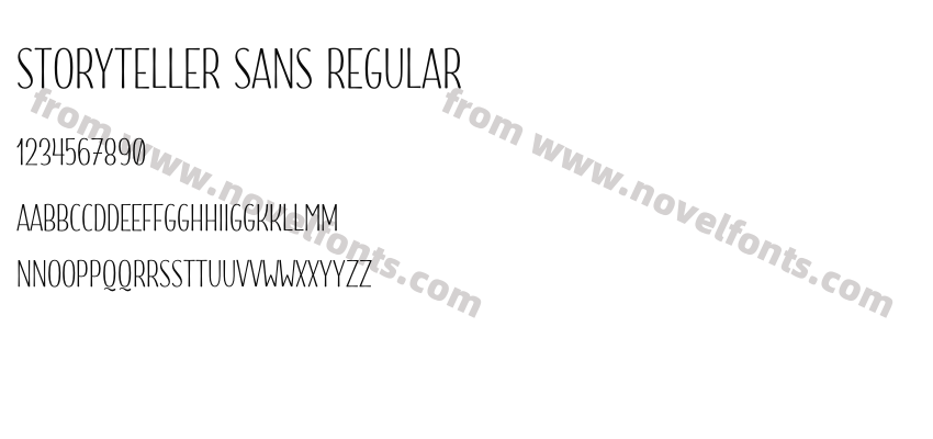 Storyteller Sans RegularPreview