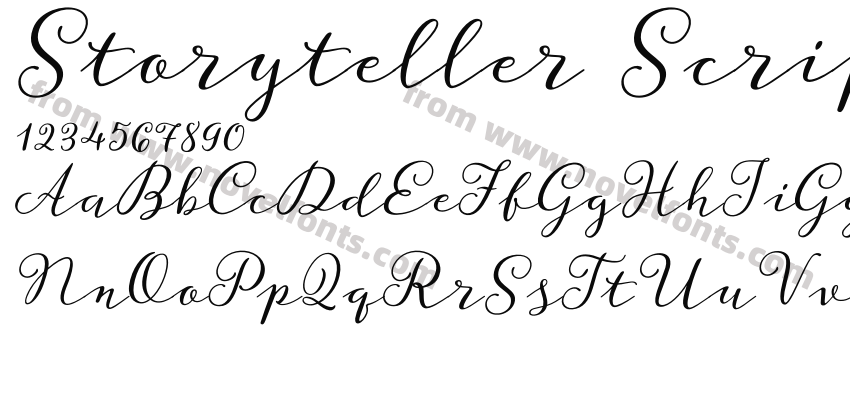 Storyteller Script ItalicPreview