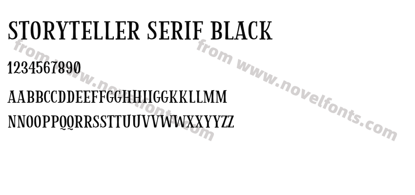 Storyteller Serif BlackPreview