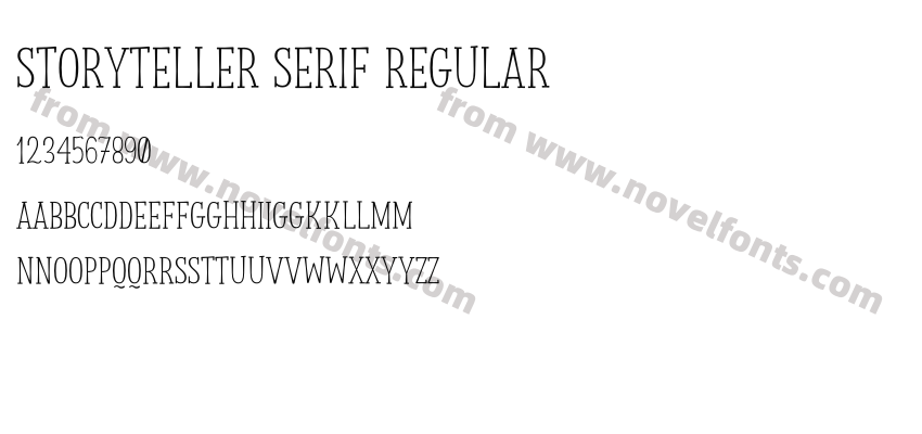 Storyteller Serif RegularPreview