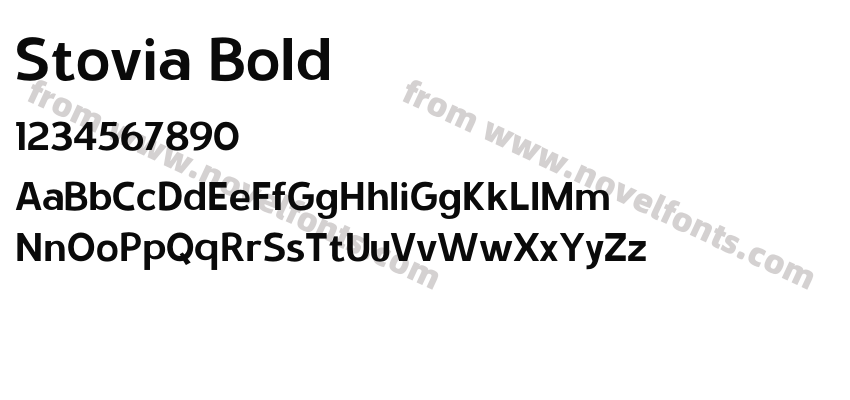 Stovia BoldPreview