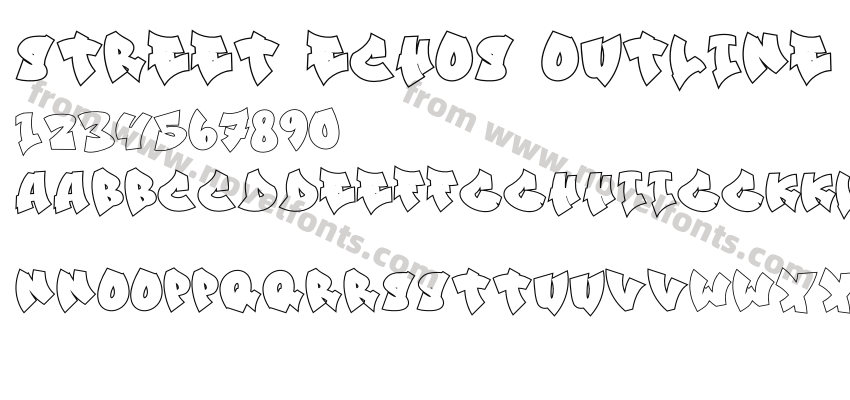 Street Echos Outline OutlinePreview