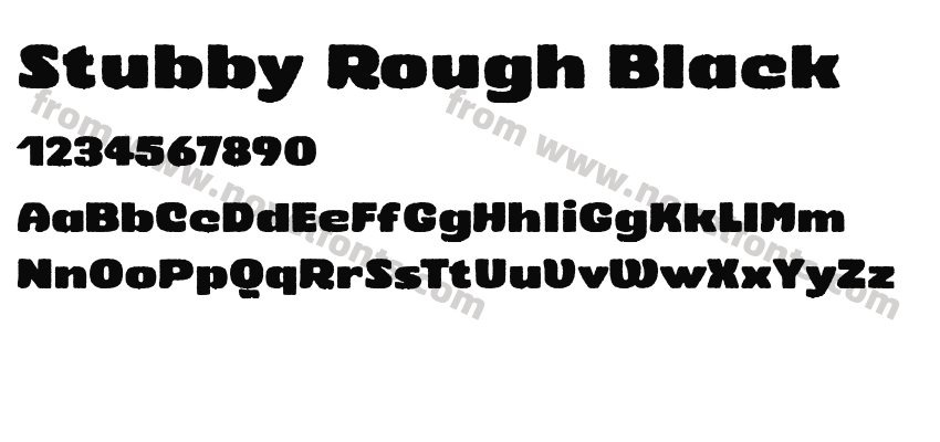 Stubby Rough BlackPreview