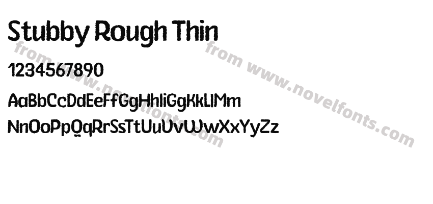 Stubby Rough ThinPreview