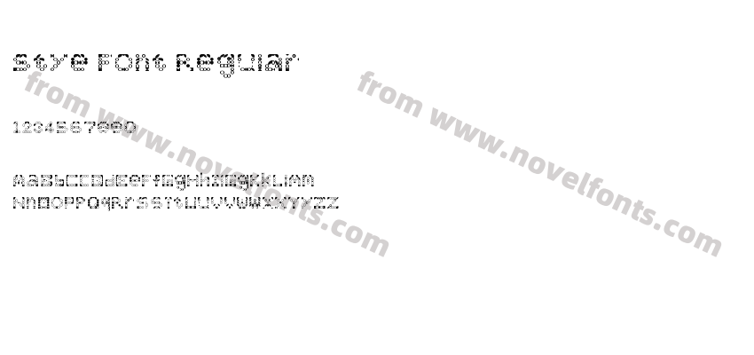 Stye Font RegularPreview