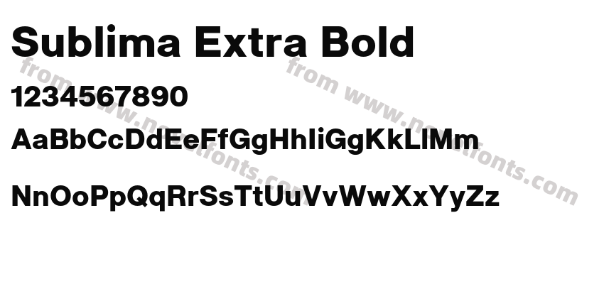 Sublima Extra BoldPreview