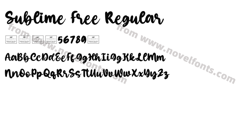 Sublime Free RegularPreview