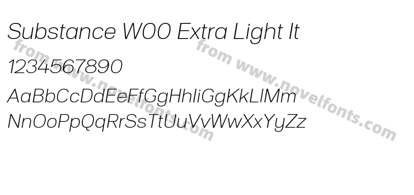 Substance W00 Extra Light ItPreview