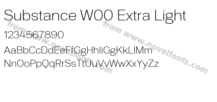 Substance W00 Extra LightPreview