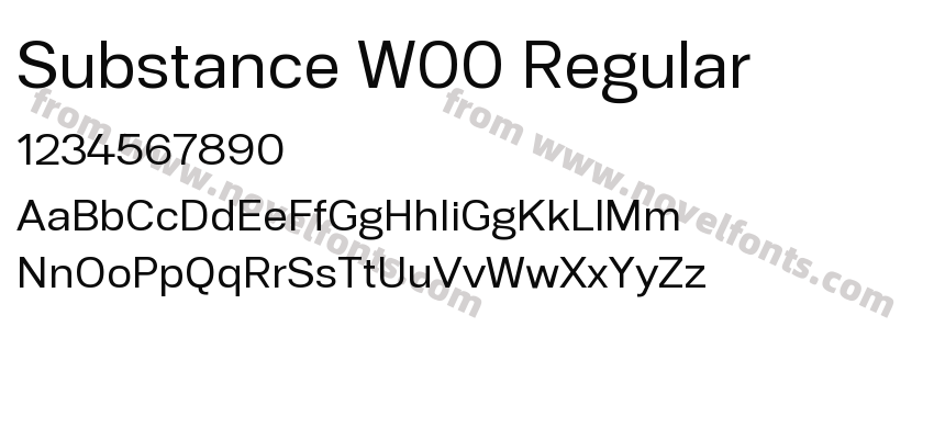 Substance W00 RegularPreview