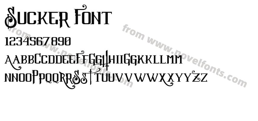 Sucker FontPreview