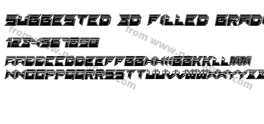 Suggested 3d Filled Gradient RegularPreview