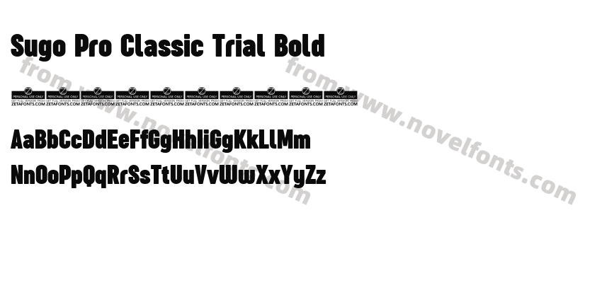 Sugo Pro Classic Trial BoldPreview
