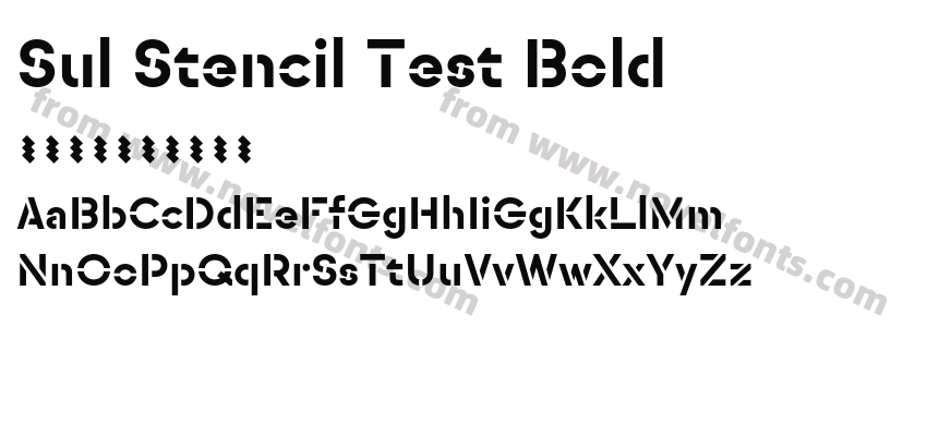 Sul Stencil Test BoldPreview