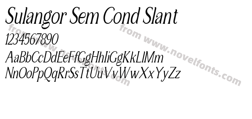 Sulangor Sem Cond SlantPreview