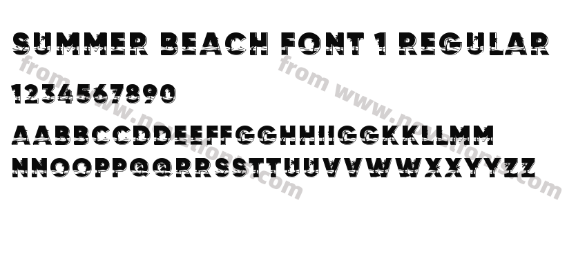 Summer Beach Font 1 RegularPreview