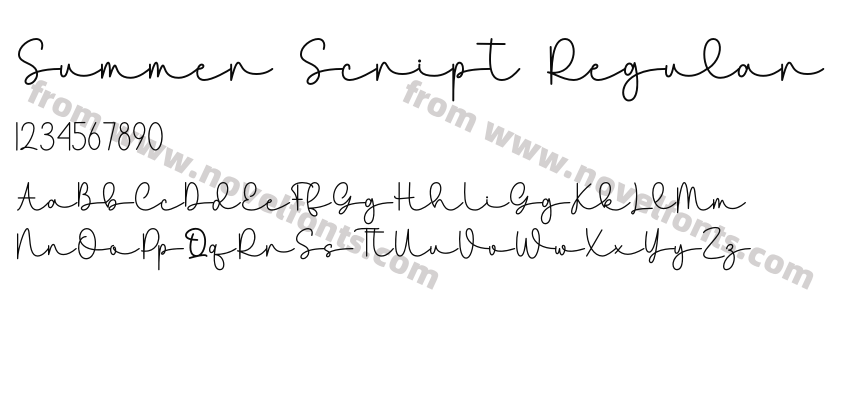 Summer Script RegularPreview