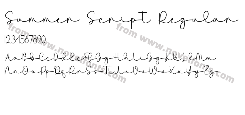 Summer Script RegularPreview