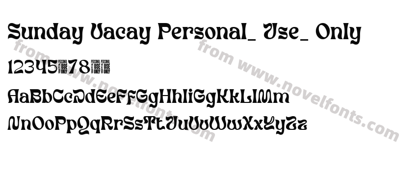 Sunday Vacay Personal_ Use_ OnlyPreview