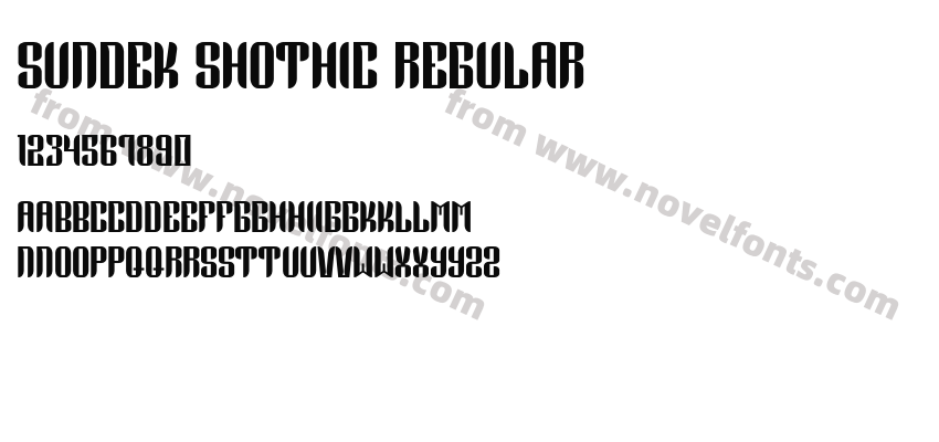 Sundek Shothic RegularPreview