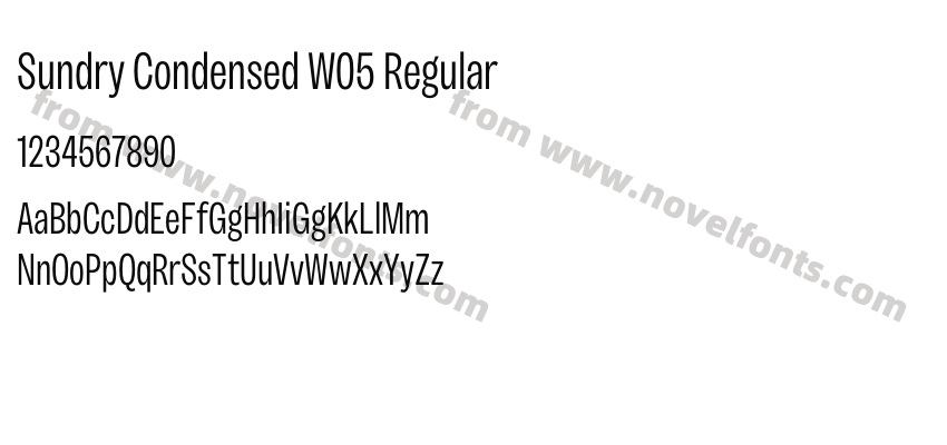 Sundry Condensed W05 RegularPreview