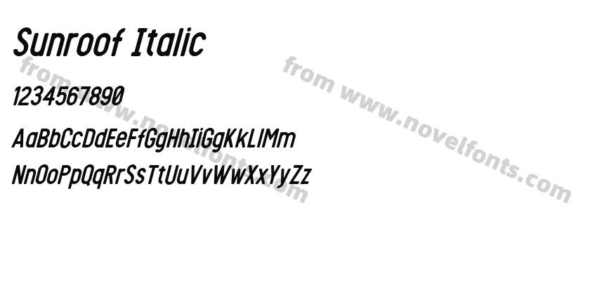 Sunroof ItalicPreview