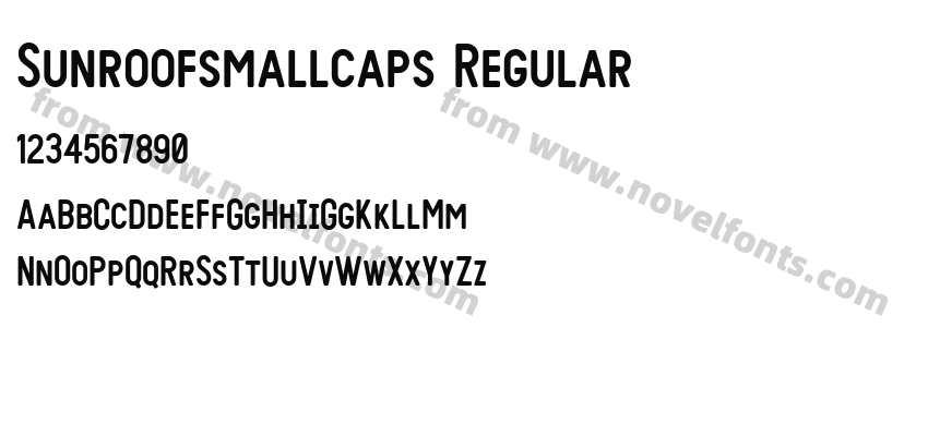 Sunroofsmallcaps RegularPreview