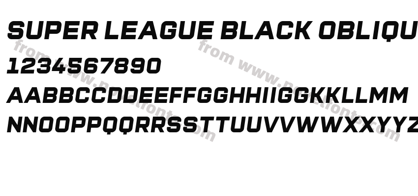 Super League Black ObliquePreview