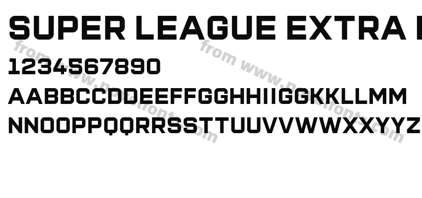 Super League Extra BoldPreview