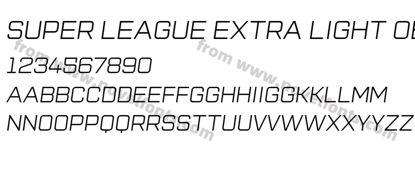 Super League Extra Light ObliquePreview