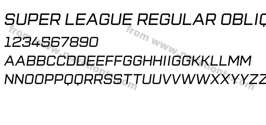 Super League Regular ObliquePreview