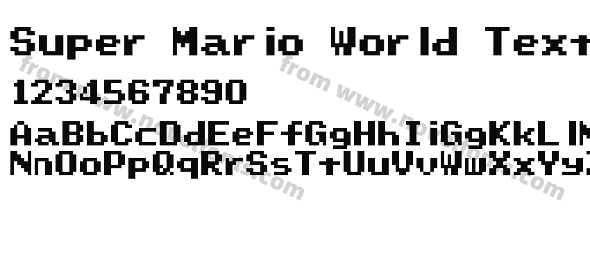 Super Mario World Text Box RegularPreview